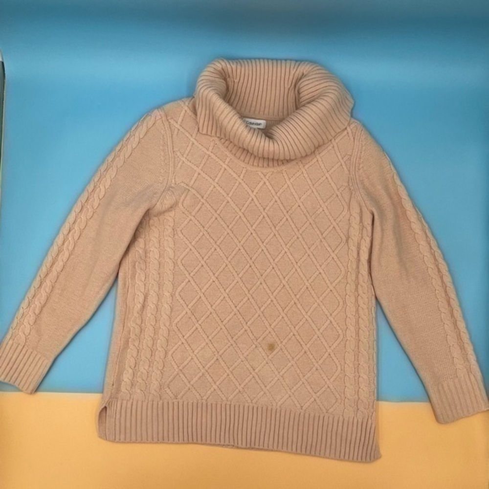 Calvin Klein Knitted Funnel Neck Oversized Sweater
